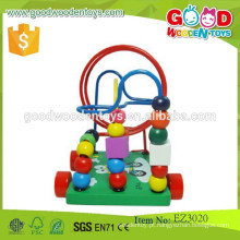 Continuou a venda quente rolo de esferas de labirinto OEM de madeira de brinquedos de labirinto de crianças coloridas EZ3020
